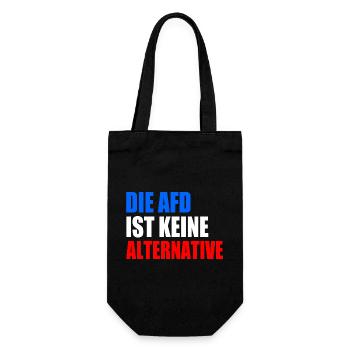 die afd ist keine alternative - Geschenkbeutel für Flaschen - Schwarz - Vorne