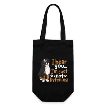 Chien Bernedoodle - Sac à bouteille - noir - Devant