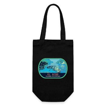 Époustouflant El Nido : Vue Aérienne Paradisiaque - Sac à bouteille - noir - Devant