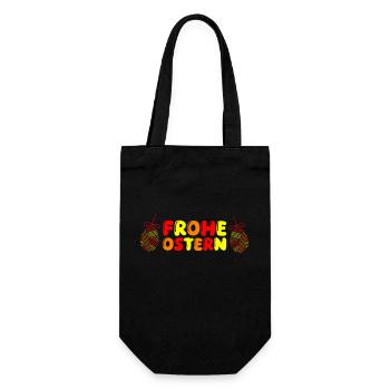 happy Easter - Gift Bag for Bottles - black - Front