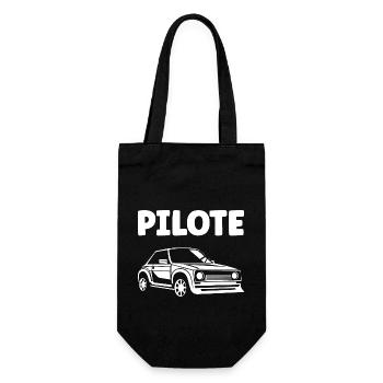 Humour pilote de rallye - Sac à bouteille - noir - Devant