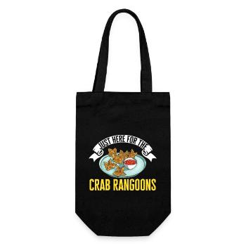 Krabben Rangoon Crab Rangoon - Geschenkbeutel für Flaschen - Schwarz - Vorne