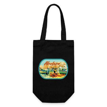 Albufeira Fishermen's Beach, praia dos pescadores - Gift Bag for Bottles - black - Front