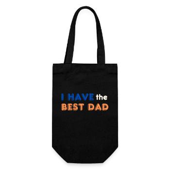 I have the Best Dad - Gift Bag for Bottles - black - Front