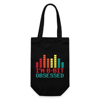 Chiptune Music Lover Groove to the Bleeps and Bloo - Gift Bag for Bottles - black - Front