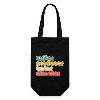 Writer Producer Actor Director Film Maker Movie - Gift Bag for Bottles - black - Front