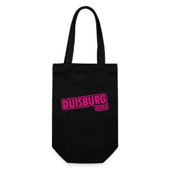 Duisbourg - 0203 - Indicatif téléphonique - NRW - Ruhrpott - Sac à bouteille - noir - Devant