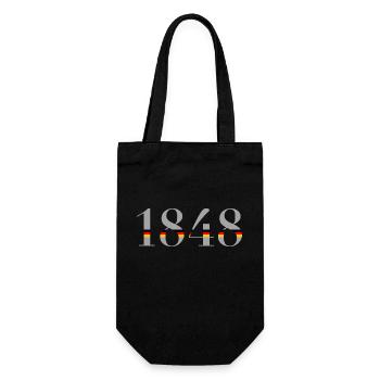 1848 - Geschenkbeutel für Flaschen - Schwarz - Vorne