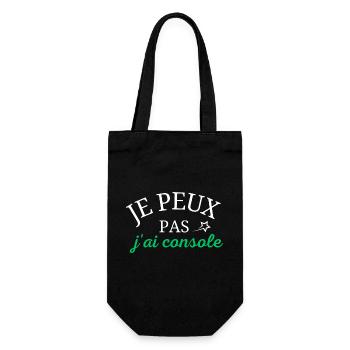 I can't I consoled - Gift Bag for Bottles - black - Front