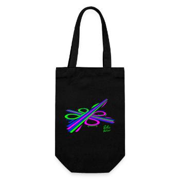 Aura-Stream 003 3-colour - Gift Bag for Bottles - black - Front