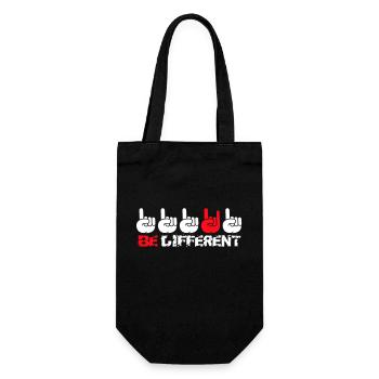 Be Different Heavy Metal Hard Rock Cool Hand Gestures - Gift Bag for Bottles - black - Front