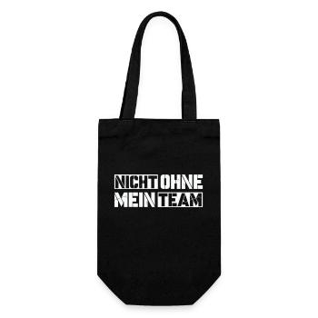 without my team - Gift Bag for Bottles - black - Front
