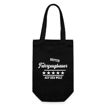 Bester Fahrzeugbauer Fahrzeugbau Meister Chef Mann - Geschenkbeutel für Flaschen - Schwarz - Vorne