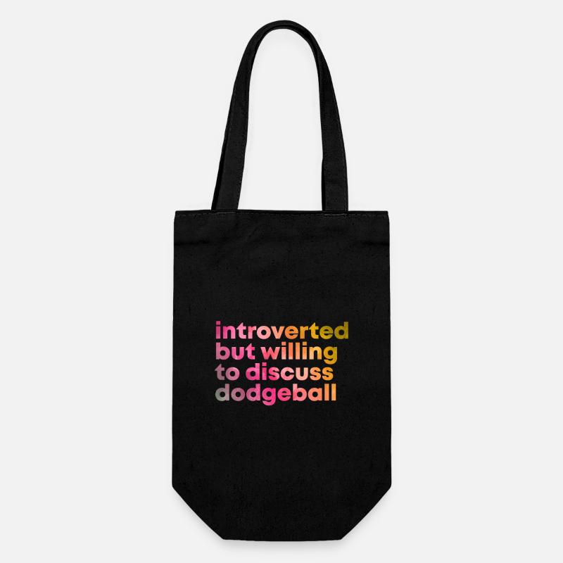 Dodgeball - Gift Bag for Bottles - black