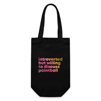 Paintball - Gift Bag for Bottles - black - Front