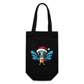 Bière de Noël Libellule - Sac à bouteille - noir - Devant