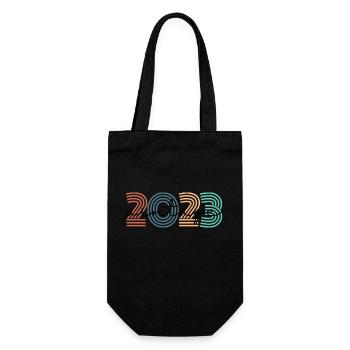 2023 vintage rétro - Sac à bouteille - noir - Devant