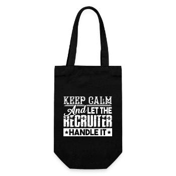 Recruiter Let The Recruiter Handle It - Gift Bag for Bottles - black - Front