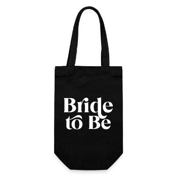 Bride to Be - Gift Bag for Bottles - black - Front