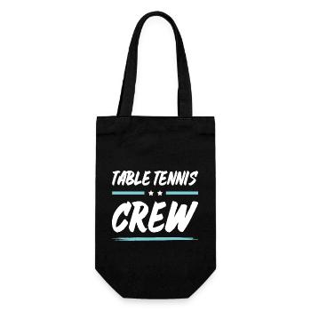 Table Tennis Crew - Geschenkbeutel für Flaschen - Schwarz - Vorne