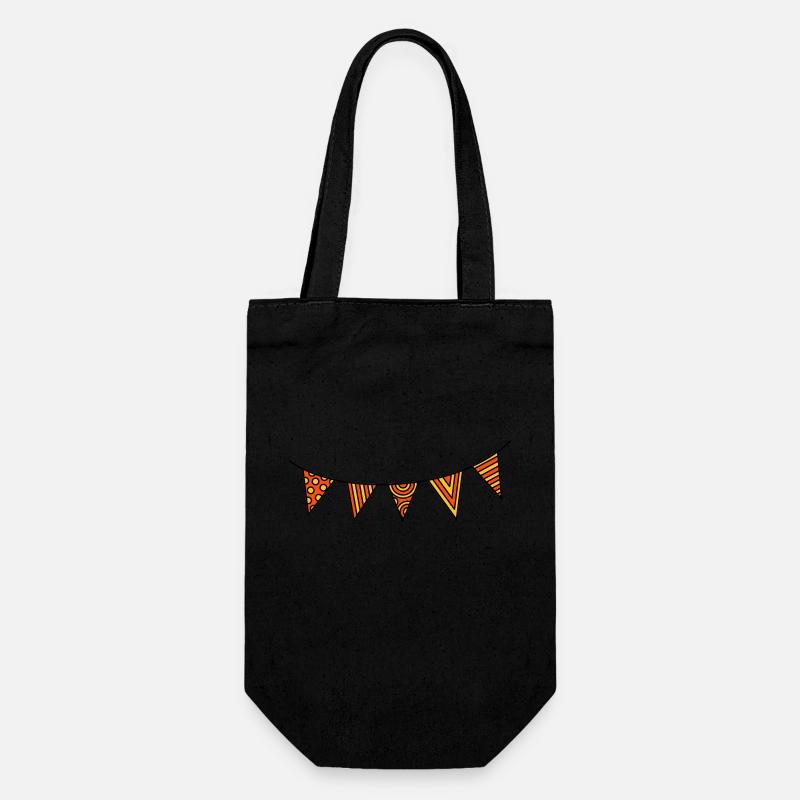 Chaîne fanion tricolore - Sac à bouteille - noir