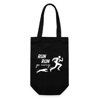 Fuir le chien - Sac à bouteille - noir - Devant