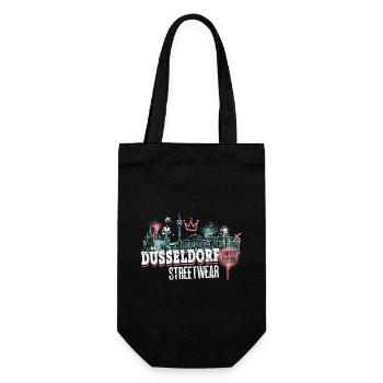 Dusseldorf Skyline City Germany Graffiti - Gift Bag for Bottles - black - Front