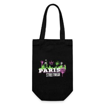 Paris Skyline Ville France Graffiti Art - Sac à bouteille - noir - Devant