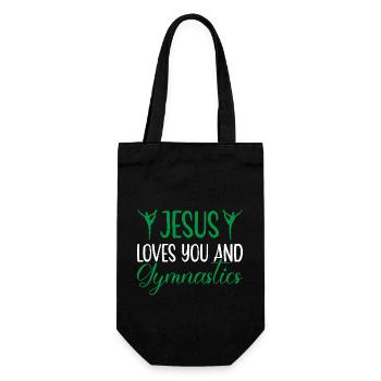 Gymnastik Training Fitness Gym - Geschenkbeutel für Flaschen - Schwarz - Vorne