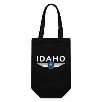 Idaho Fan T-Shirt – Natur & Abenteuer - Geschenkbeutel für Flaschen - Schwarz - Vorne