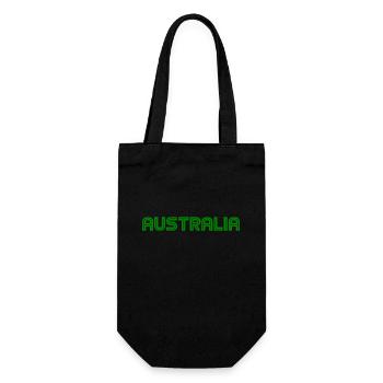 Australia - Australien - Sydney - Down Under - Gift Bag for Bottles - black - Front