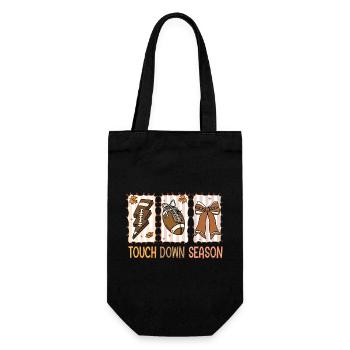 Football Touchdown Season American Football - Gift Bag for Bottles - black - Front