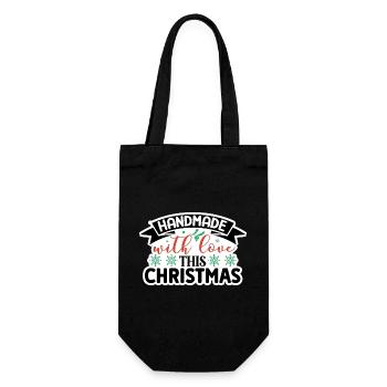 Handmade with Love This Christmas - Gift Bag for Bottles - black - Front