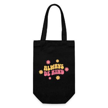 Always Be Kind – Vintage Good Mood - Sac à bouteille - noir - Devant