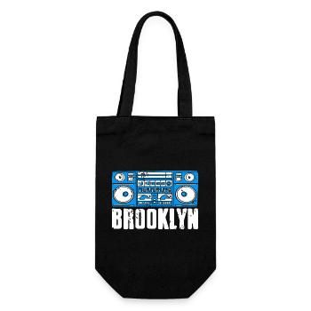 Brooklyn Sound Vibes City Beat Expression - Geschenkbeutel für Flaschen - Schwarz - Vorne