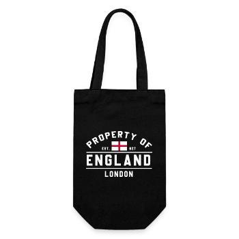 England Flag Emblem Tee - Gift Bag for Bottles - black - Front