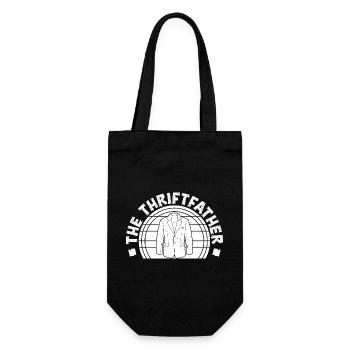 Thrift Shop The Thriftfather Love Thrifting - Geschenkbeutel für Flaschen - Schwarz - Vorne