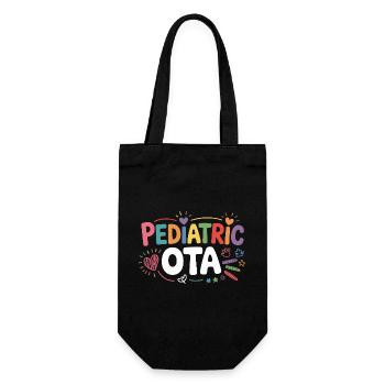 Message coloré de l’ergothérapie pédiatrique - Sac à bouteille - noir - Devant