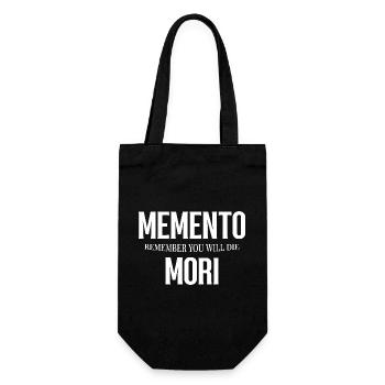 Gothic Memento Mori Design - Gift Bag for Bottles - black - Front