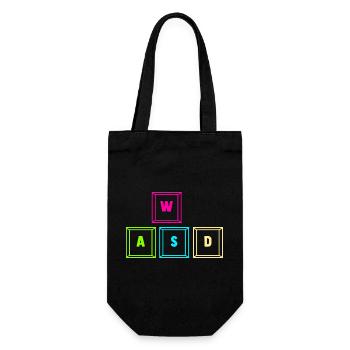 Zocken Computerspieler Zocker Gaming Gamer - Geschenkbeutel für Flaschen - Schwarz - Vorne