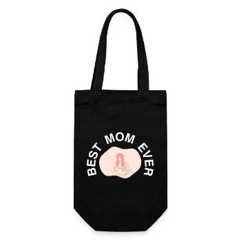 Meilleur t-shirt cadeau de la fête des mères de Maman de tous les temps - Sac à bouteille - noir - Devant