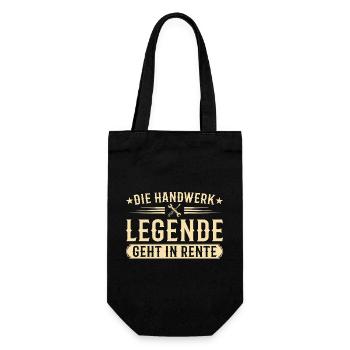 Craft Legend in Retirement Retirement Gift - Gift Bag for Bottles - black - Front