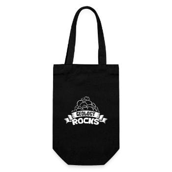 Geology Rocks! - Geschenkbeutel für Flaschen - Schwarz - Vorne