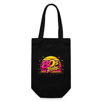 Bébé néon des années 80 - Sac à bouteille - noir - Devant