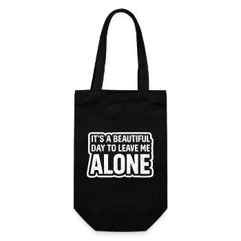 Je veux la paix Laisse-moi tranquille - Sac à bouteille - noir - Devant