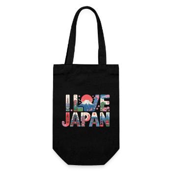 Vacances au temple de Fuji avec la skyline japonaise - Sac à bouteille - noir - Devant