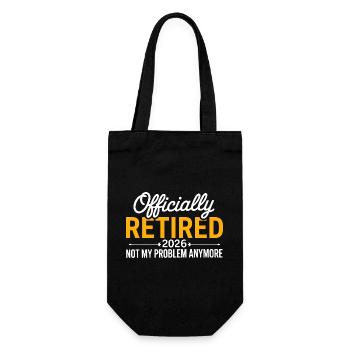 Retired 2026 Funny Retired Graphic Men Retirement - Gift Bag for Bottles - black - Front