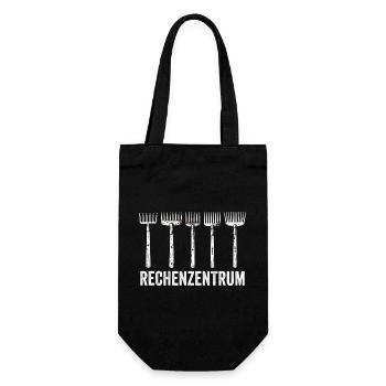 Rechenzentrum Gärtner Nerd Computer Spruch Garten - Geschenkbeutel für Flaschen - Schwarz - Vorne