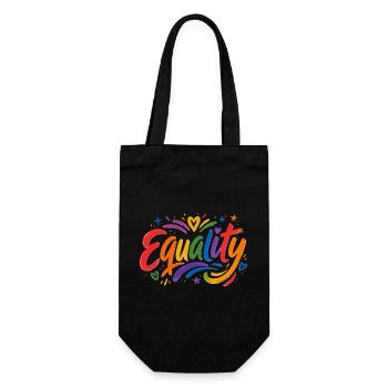 T-shirt arc-en-ciel Égalité Fierté CSD - Sac à bouteille - noir - Devant