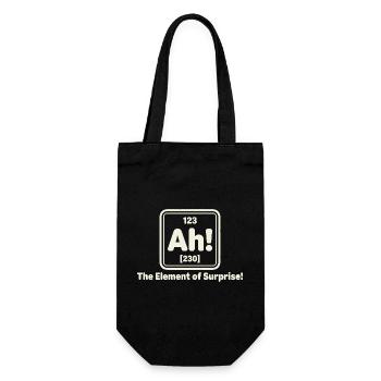 Ah! Element of Surprise - Gift Bag for Bottles - black - Front